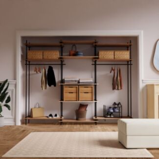 Regalsystem mit 2 Kleiderschranken DECO 185x235x35cm - Hover