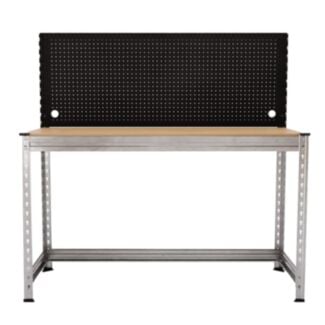 Werkbank mit Stecktafel 150x150x60 cm, Traglast 300kg, Zink