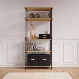 DECO Regalsystem II: Standregal 185x85x35cm mit Zubehör - Hover
